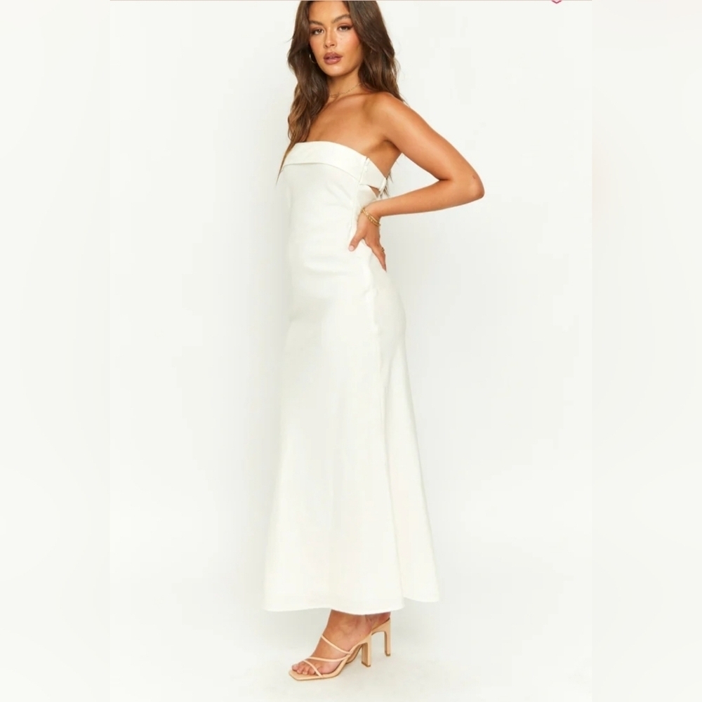 Beginning Boutique Summer Cream Midi Dress